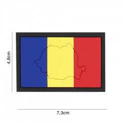 Patch Pvc Tricolor Romania Contur 101 inc