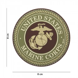 Patch 3D United States Marine Corps Brown 101 Inc
