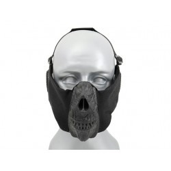 Masca Protectie Half Face Protectie Urechi Skull Neagra CS