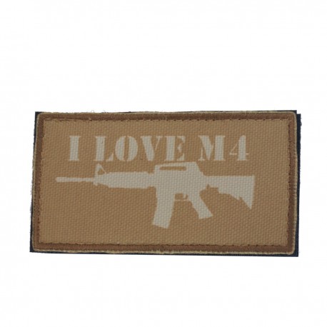 Patch I Love M4 Coyote